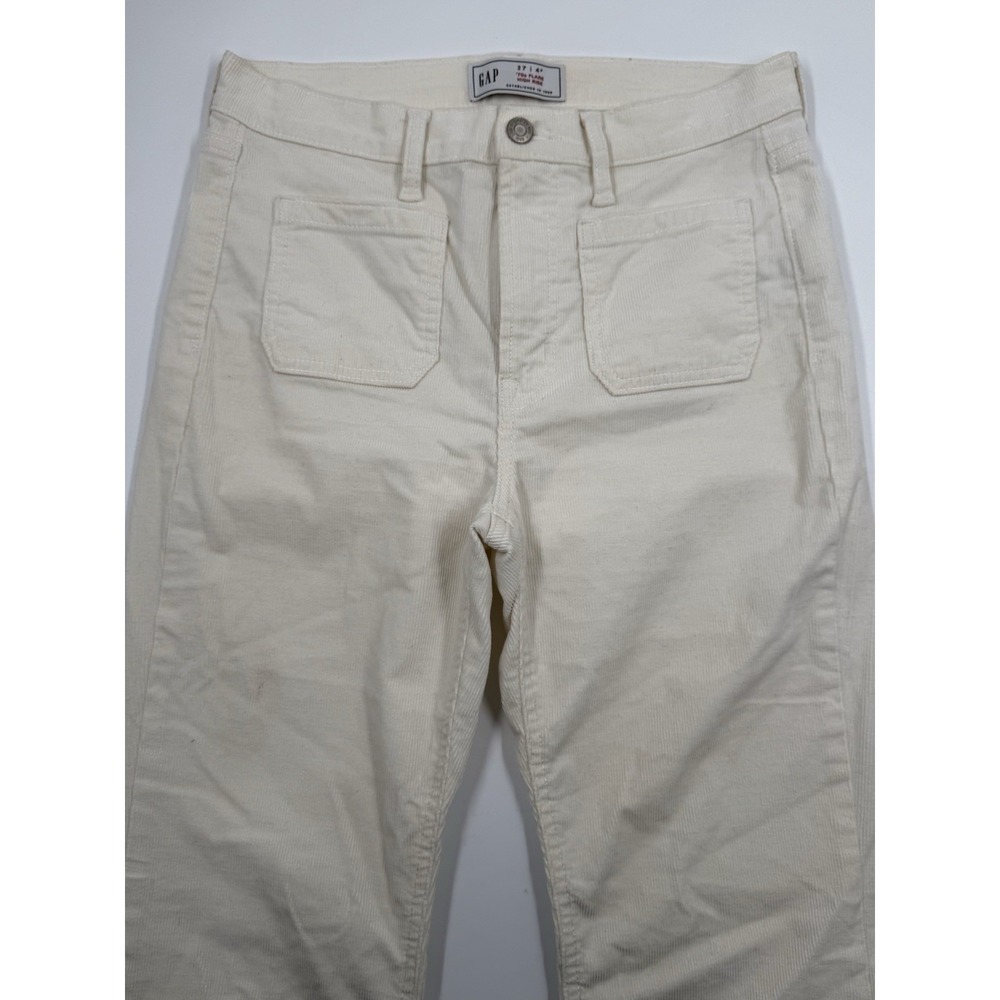 Gap Woman's 70's High Rise Flare Corduroy Pants Size 27/4p